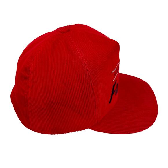Vintage Atlanta Falcons Red Corduroy‎ Snapback Hat Annco NFL Script - Picture 5 of 8